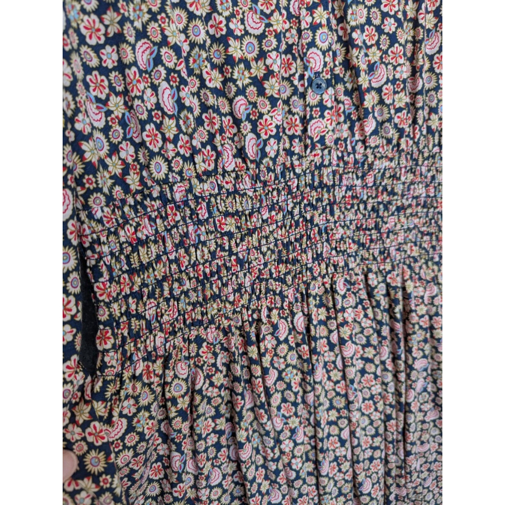 Boden Pink Floral Midi Dress - Picture 4 of 12